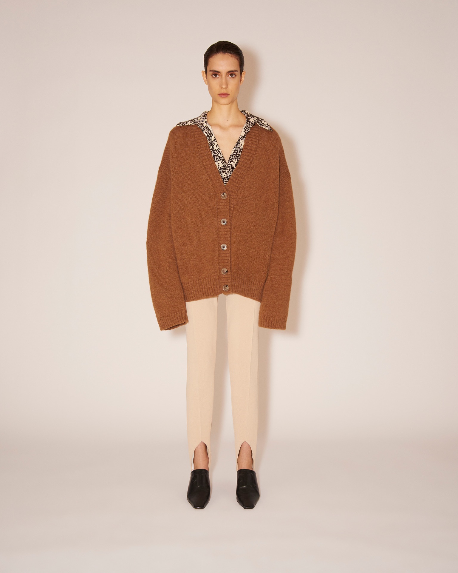 HARSHA - Alpaca cardigan - Camel - 1