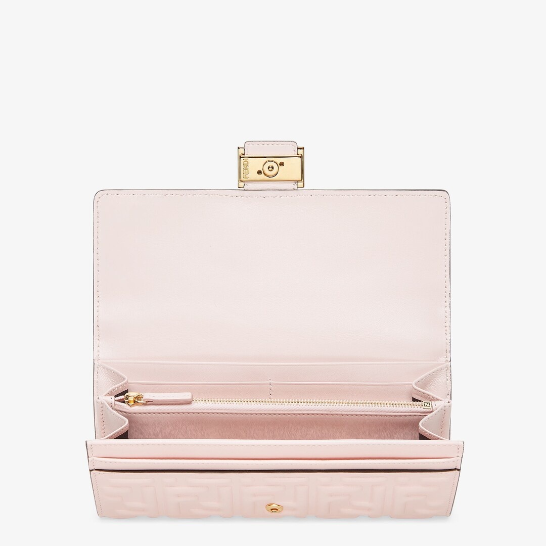 Baguette continental wallet with press-stud fastening. Spacious and well organized, with two gussete - 3