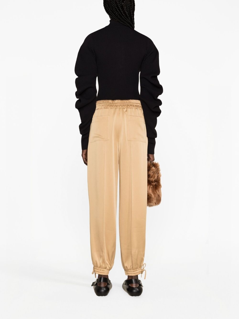 satin track pants - 4