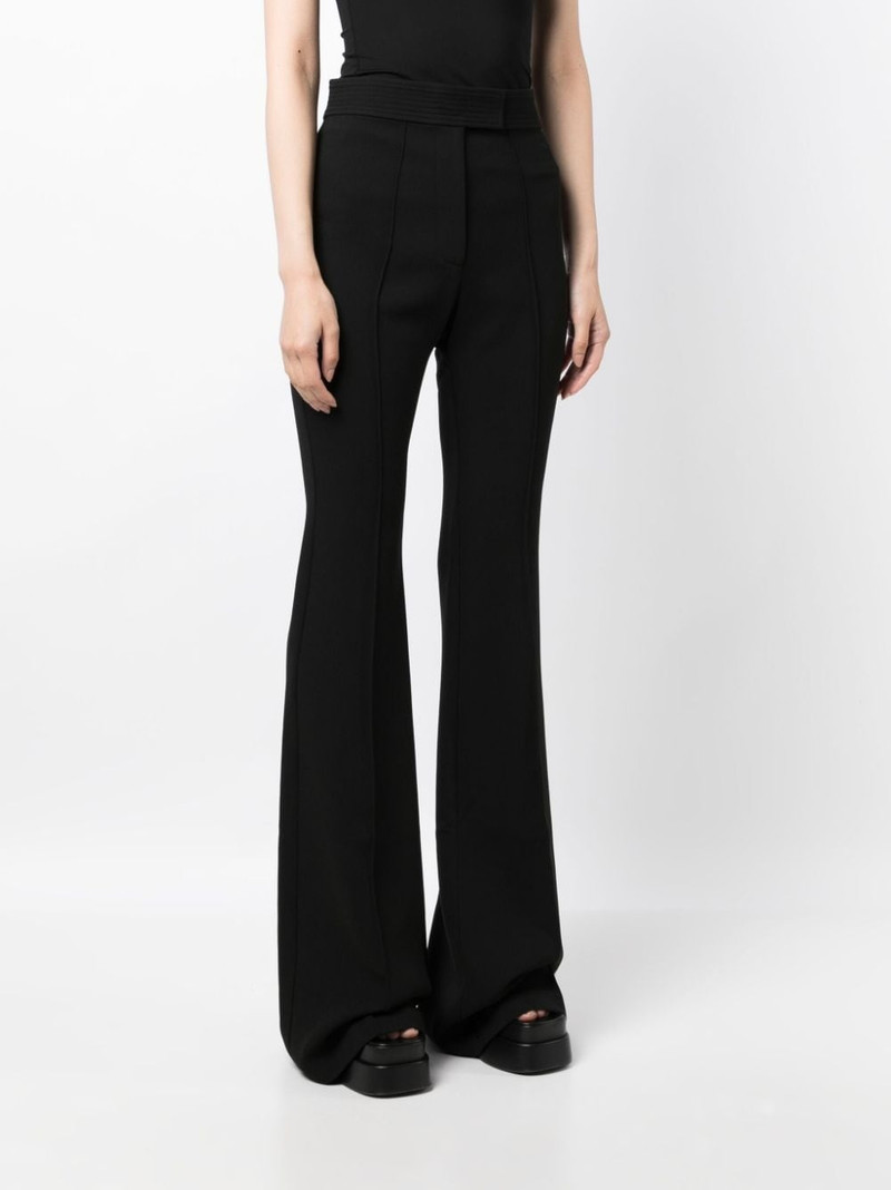 high-waisted flared trousers 3