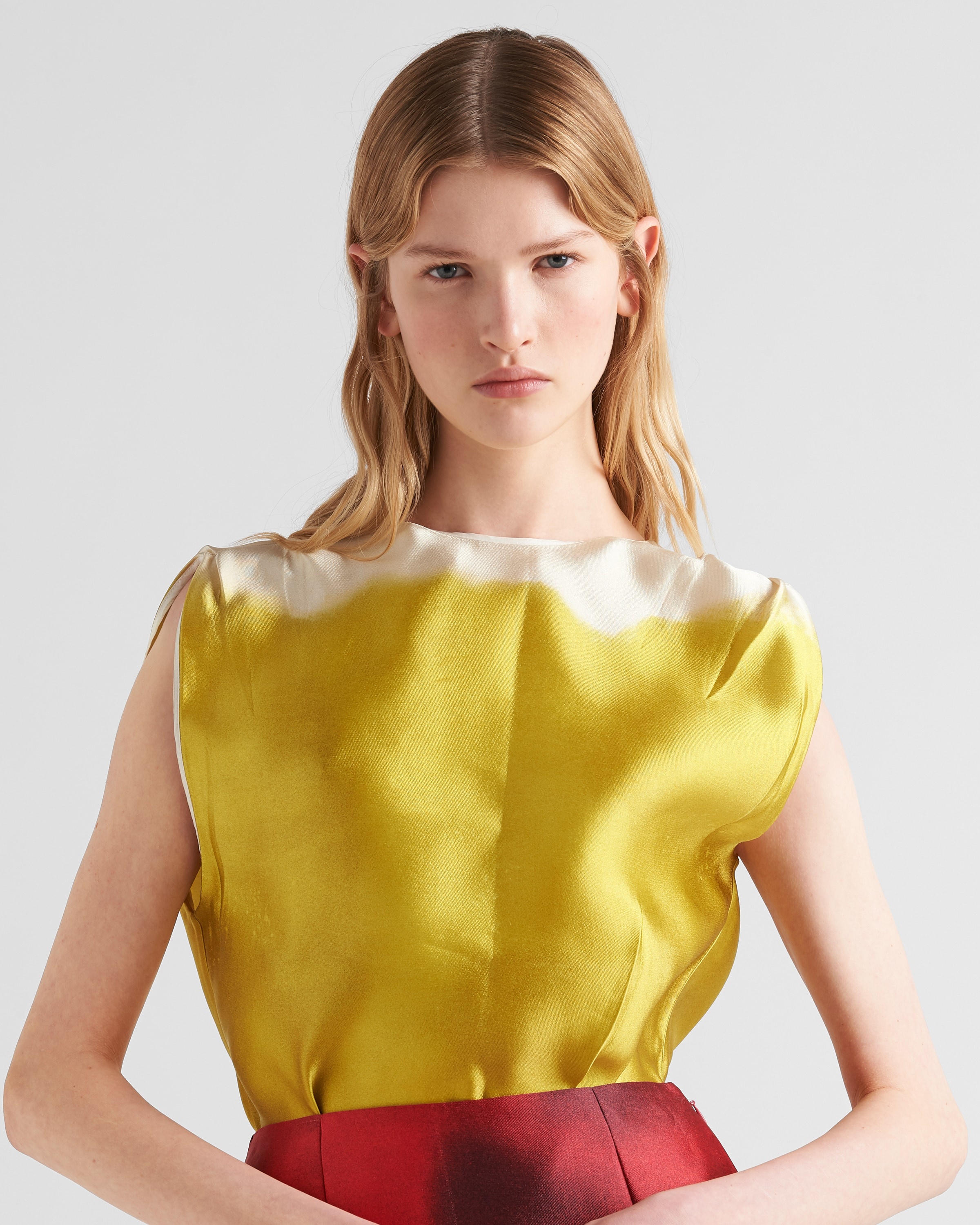 Printed satin top - 4