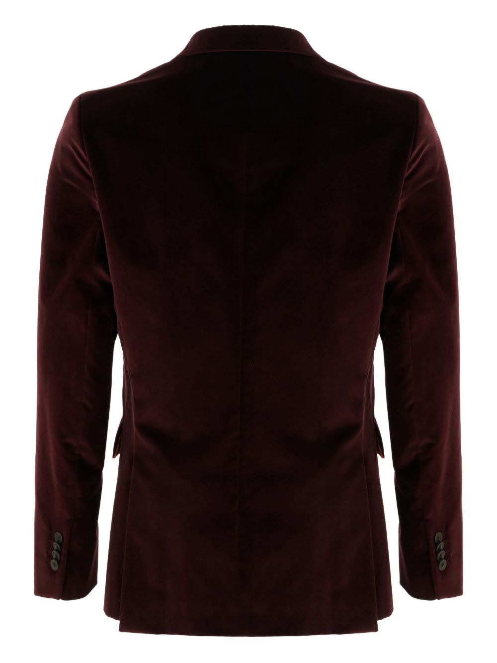 velvet two-button blazer - 2