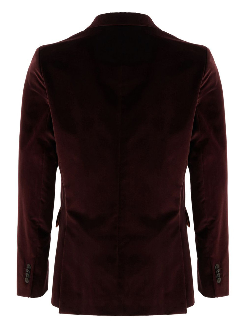 Paul Smith velvet two-button blazer outlook