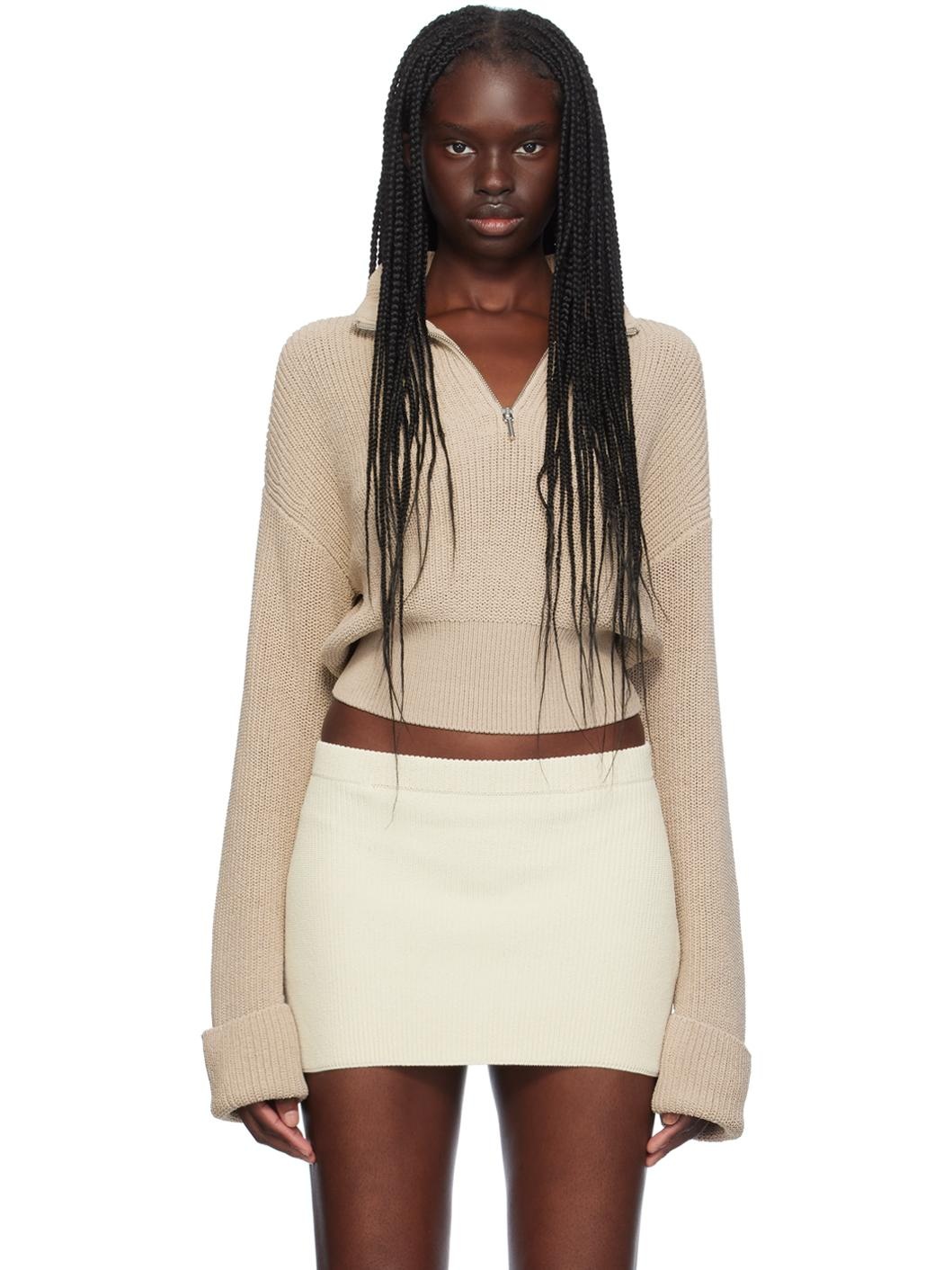 Beige Leda Sweater - 1