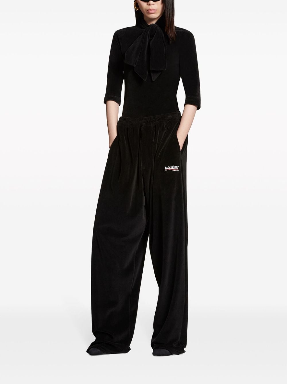 logo-embroidered track pants - 2