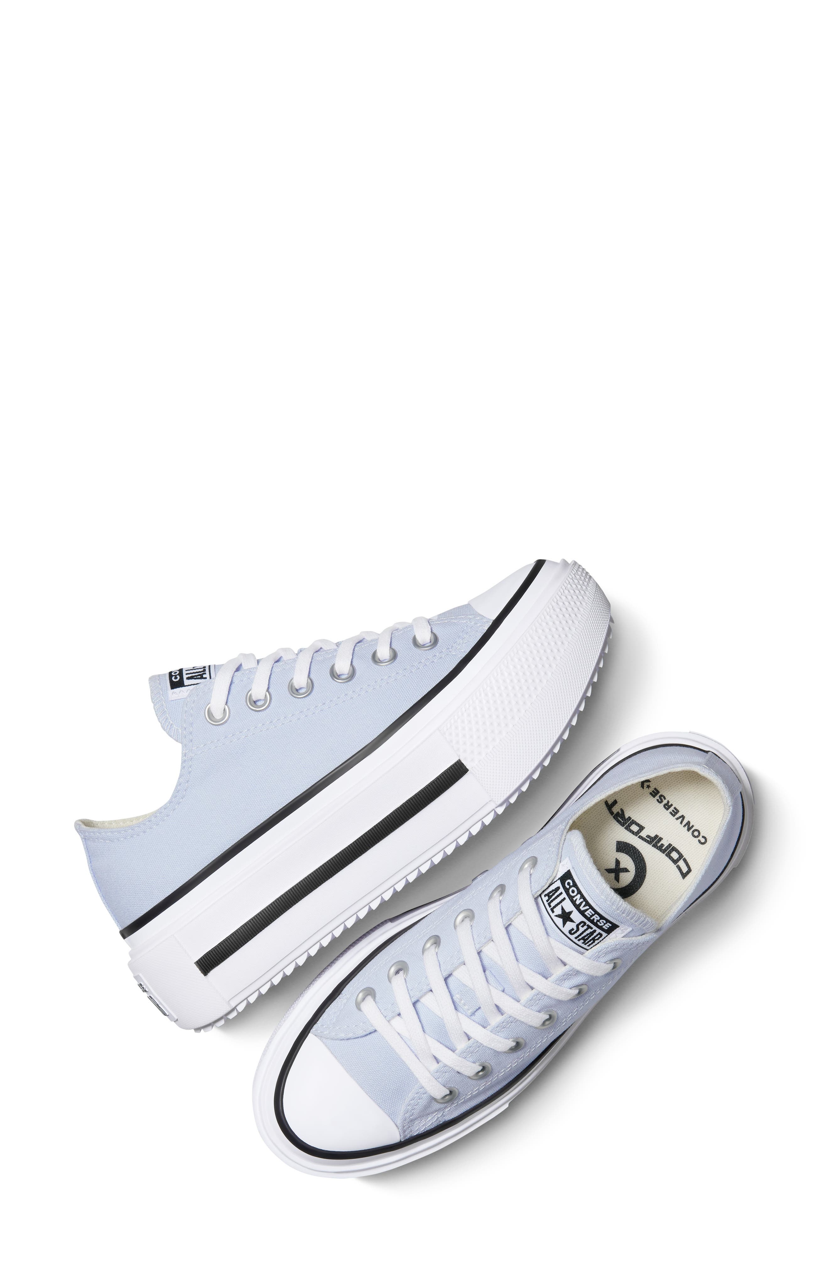 Converse Gender Inclusive Chuck Taylor All Star Lift Double Stack Low Top Platform Sneaker in Bluebe - 6