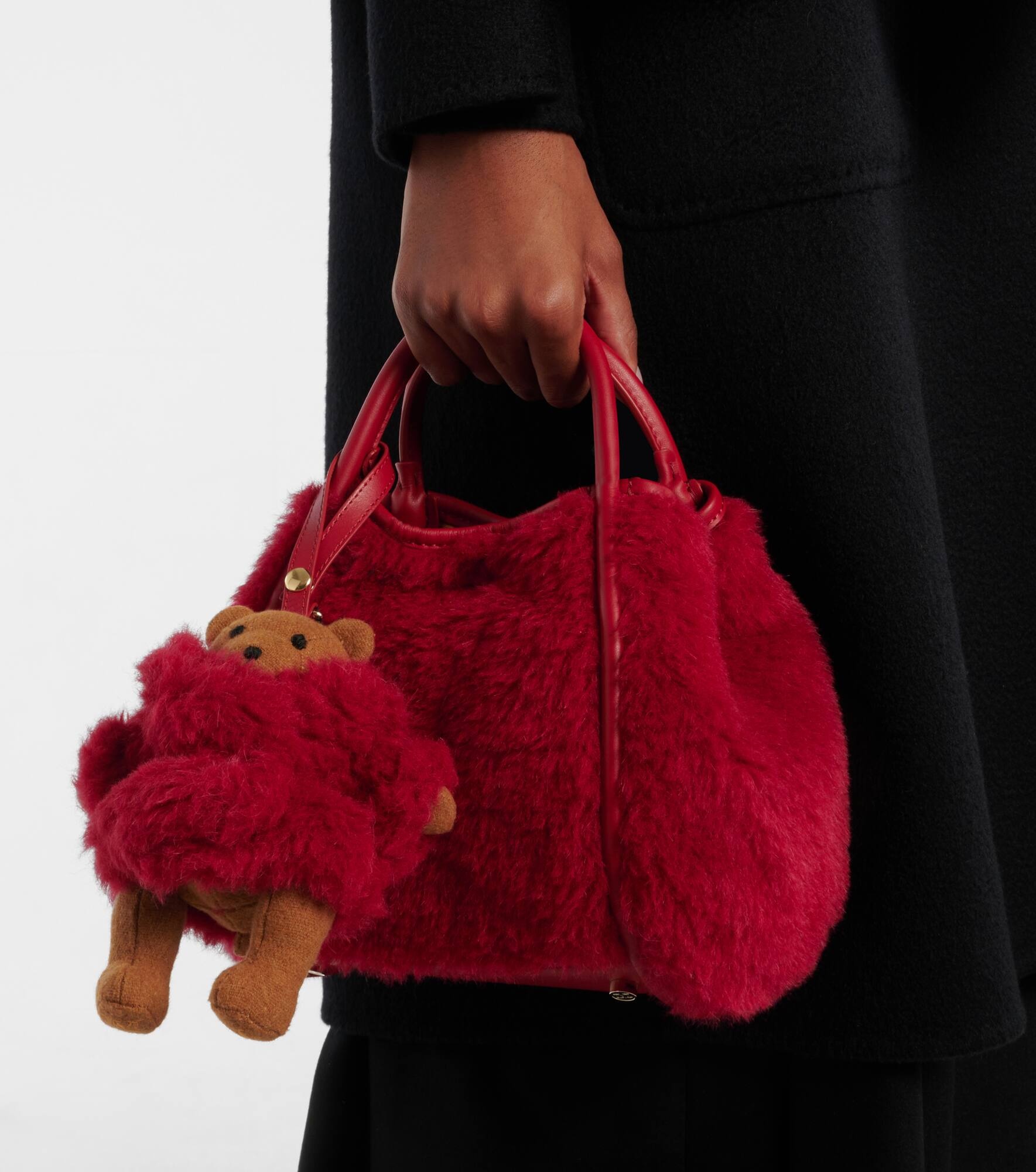 Teak teddy bag charm - 2
