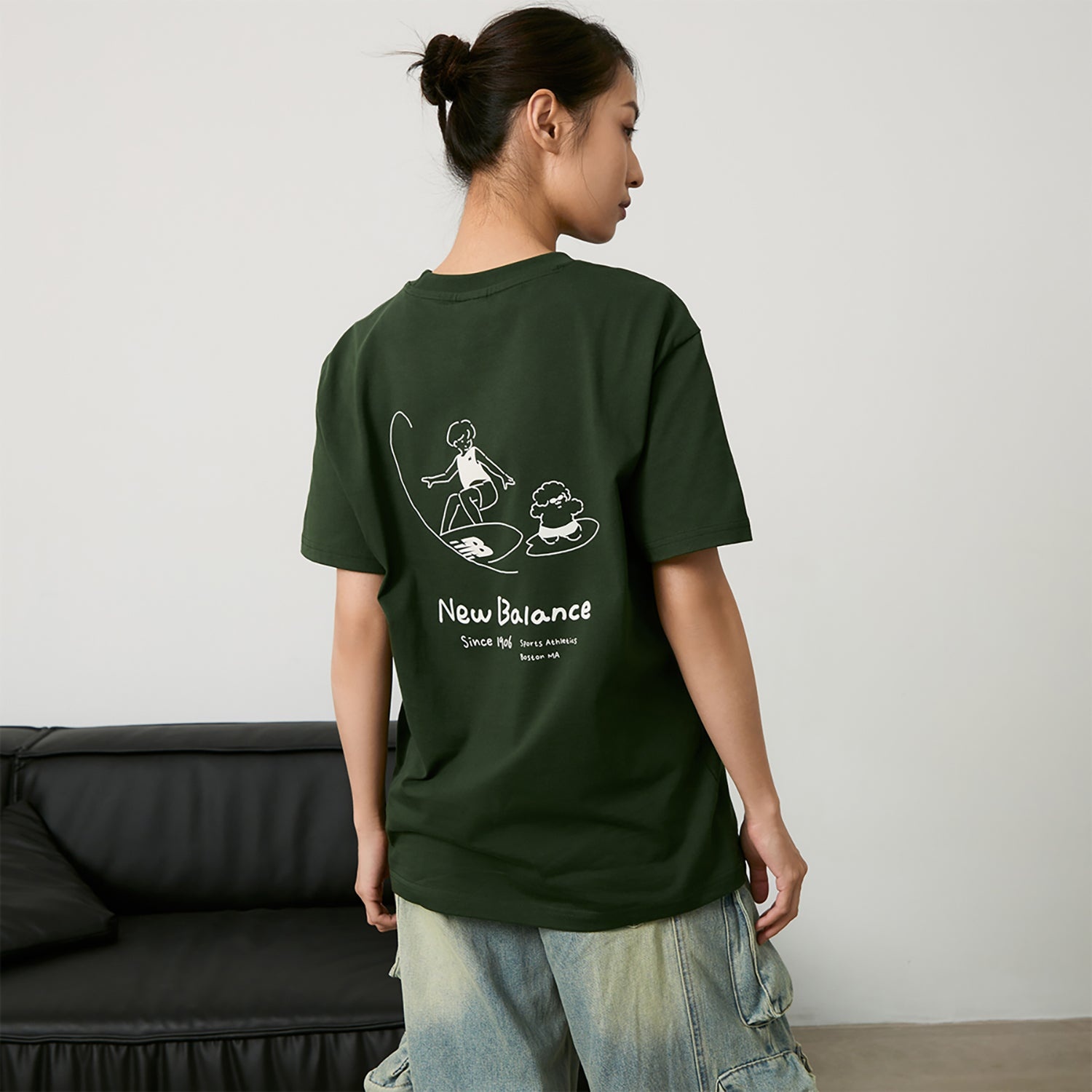 New Balance x Tombonia Graphic T-shirt Lifestyle 'Green' AMT42336-KOU - 9