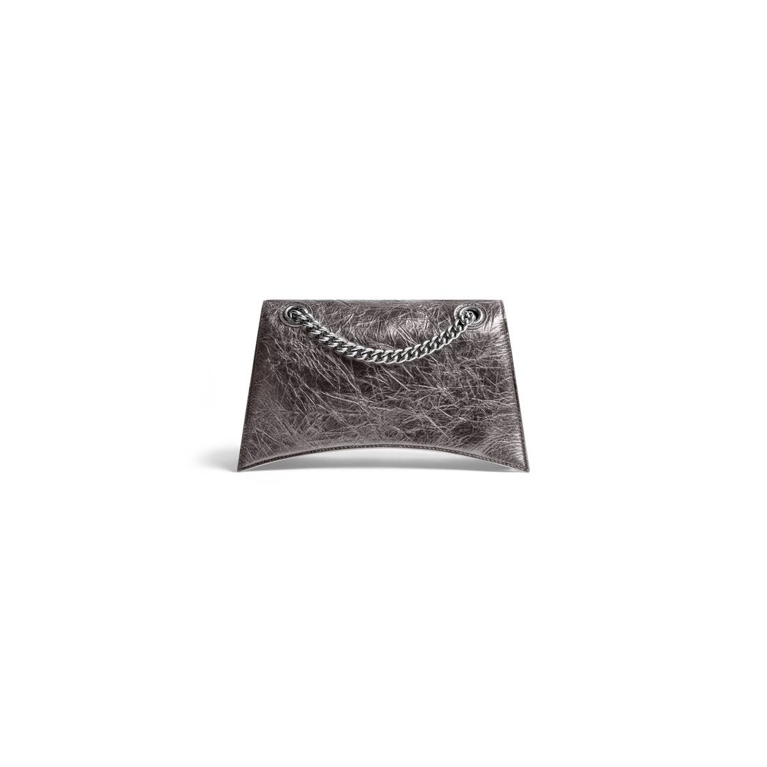 Women's Crush Small Chain Bag Metallized  in Grey - 6