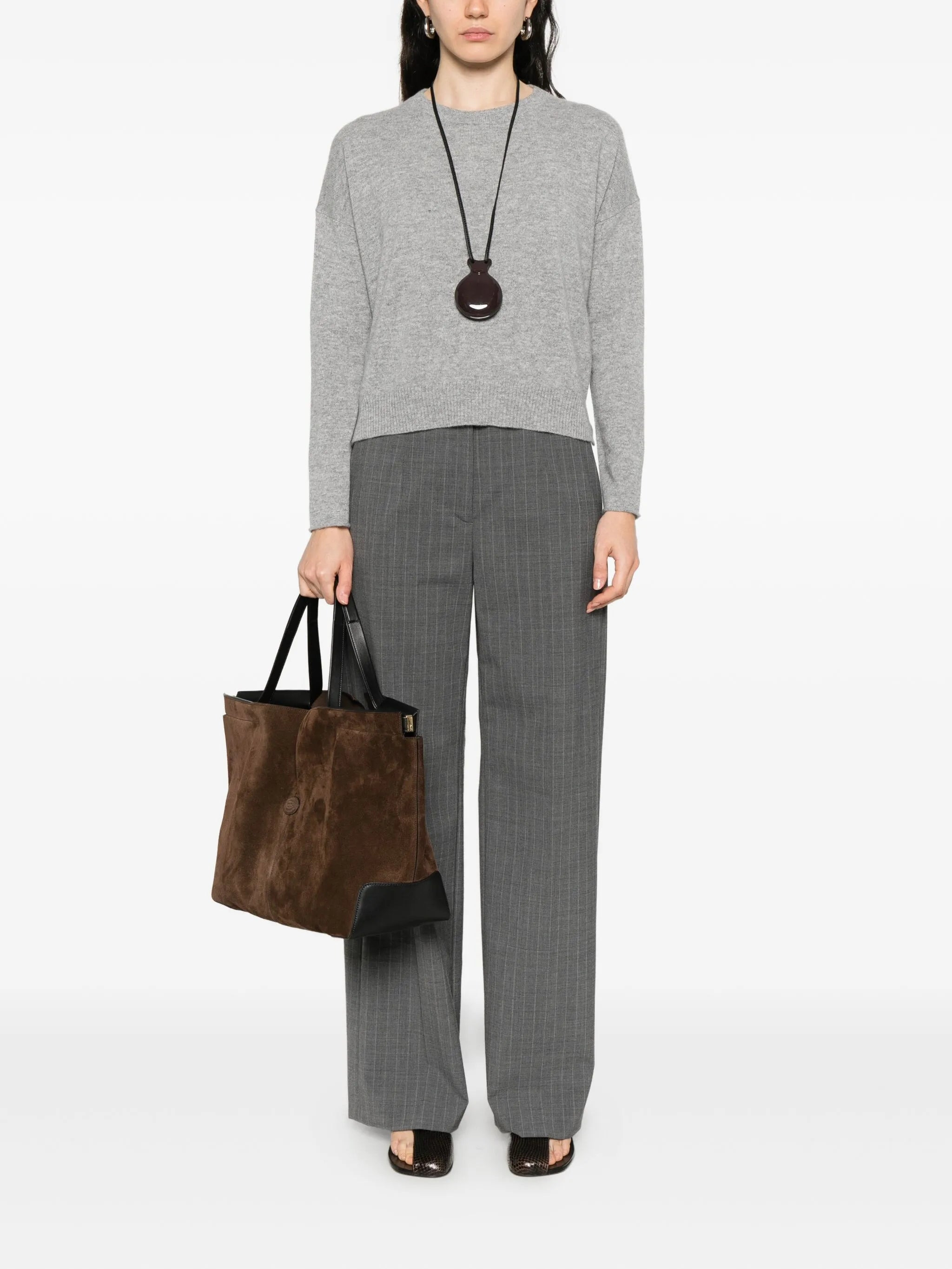 Allude Round-neck Cashmere Sweater - 5
