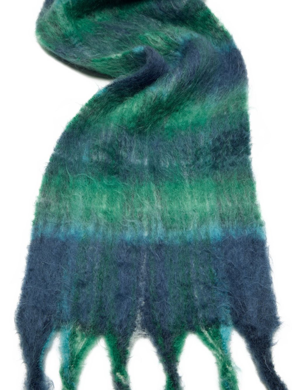 plaid fringed scarf - 2