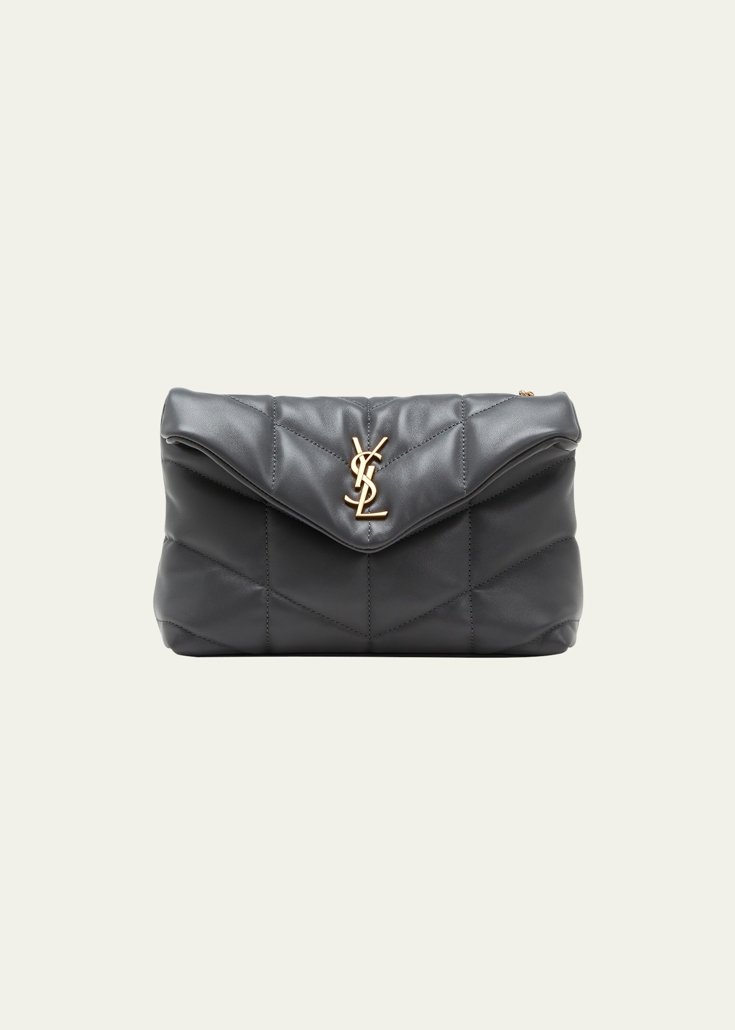 Saint Laurent LouLou Toy YSL Puffer Quilted Lambskin Crossbody Bag -  Bergdorf Goodman