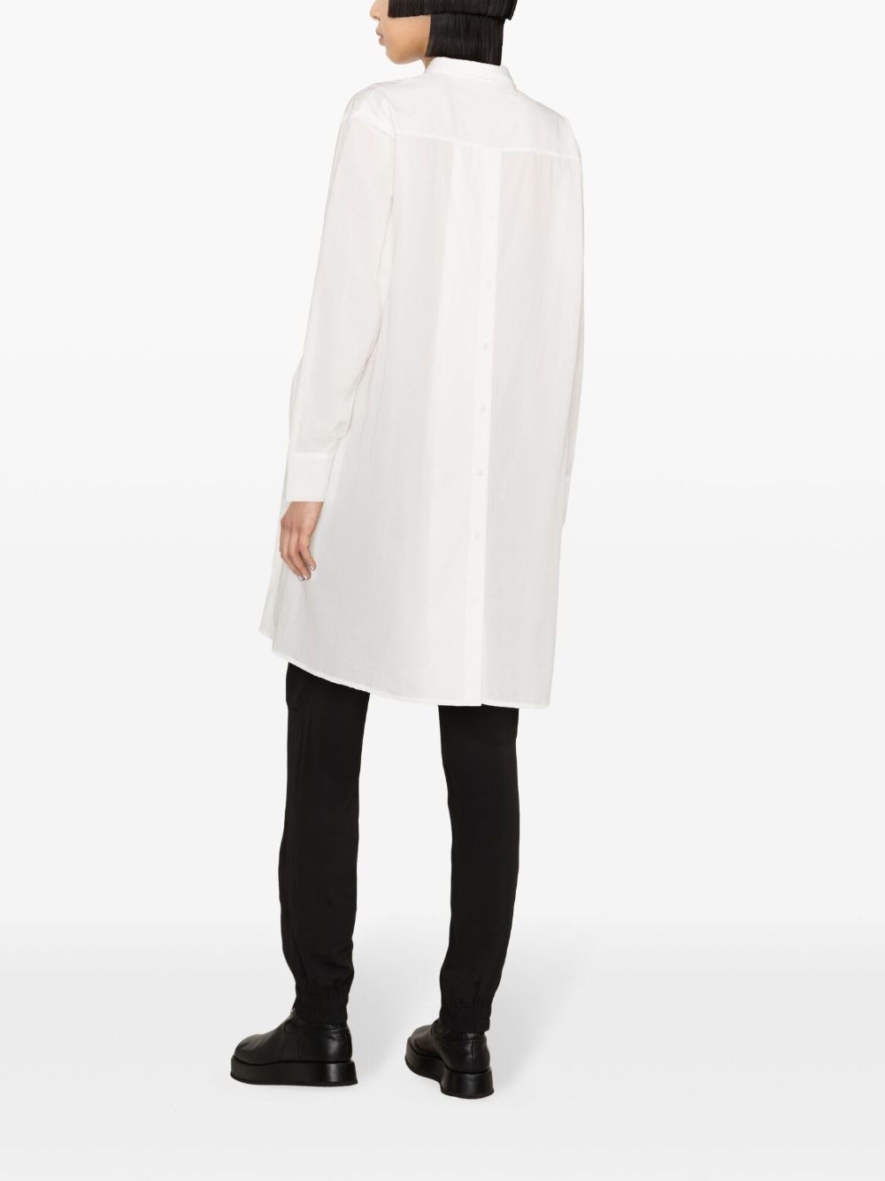 asymmetric voile shirt - 4