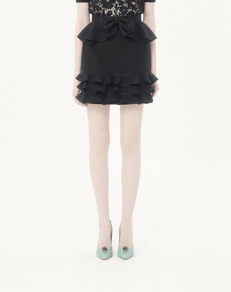 CREPE COUTURE SHORT SKIRT 3