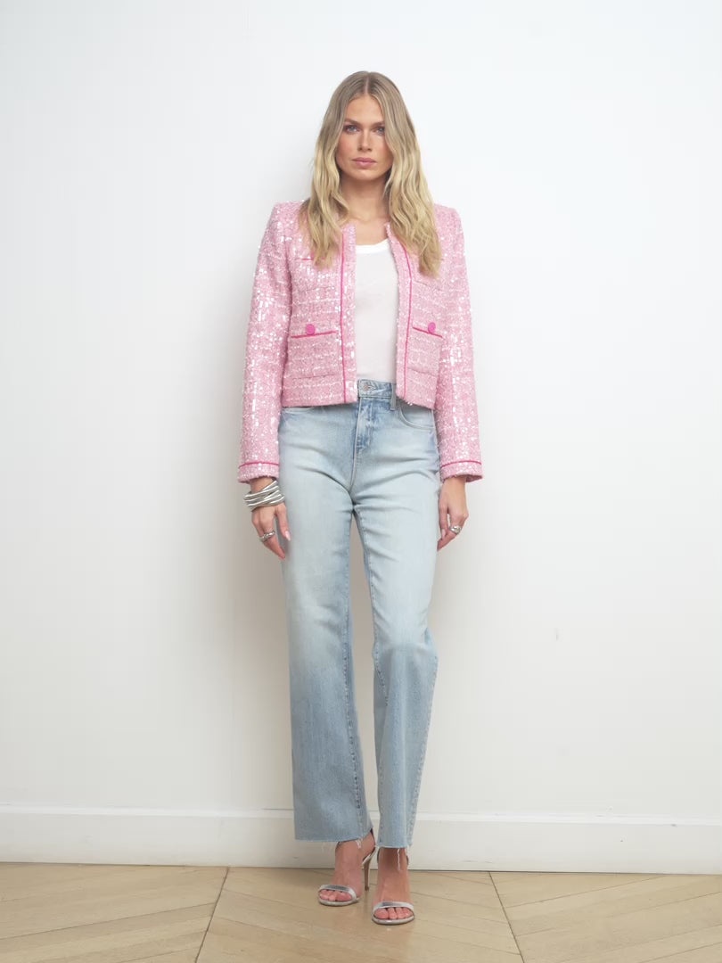 Niko Sequin Tweed Jacket - 7