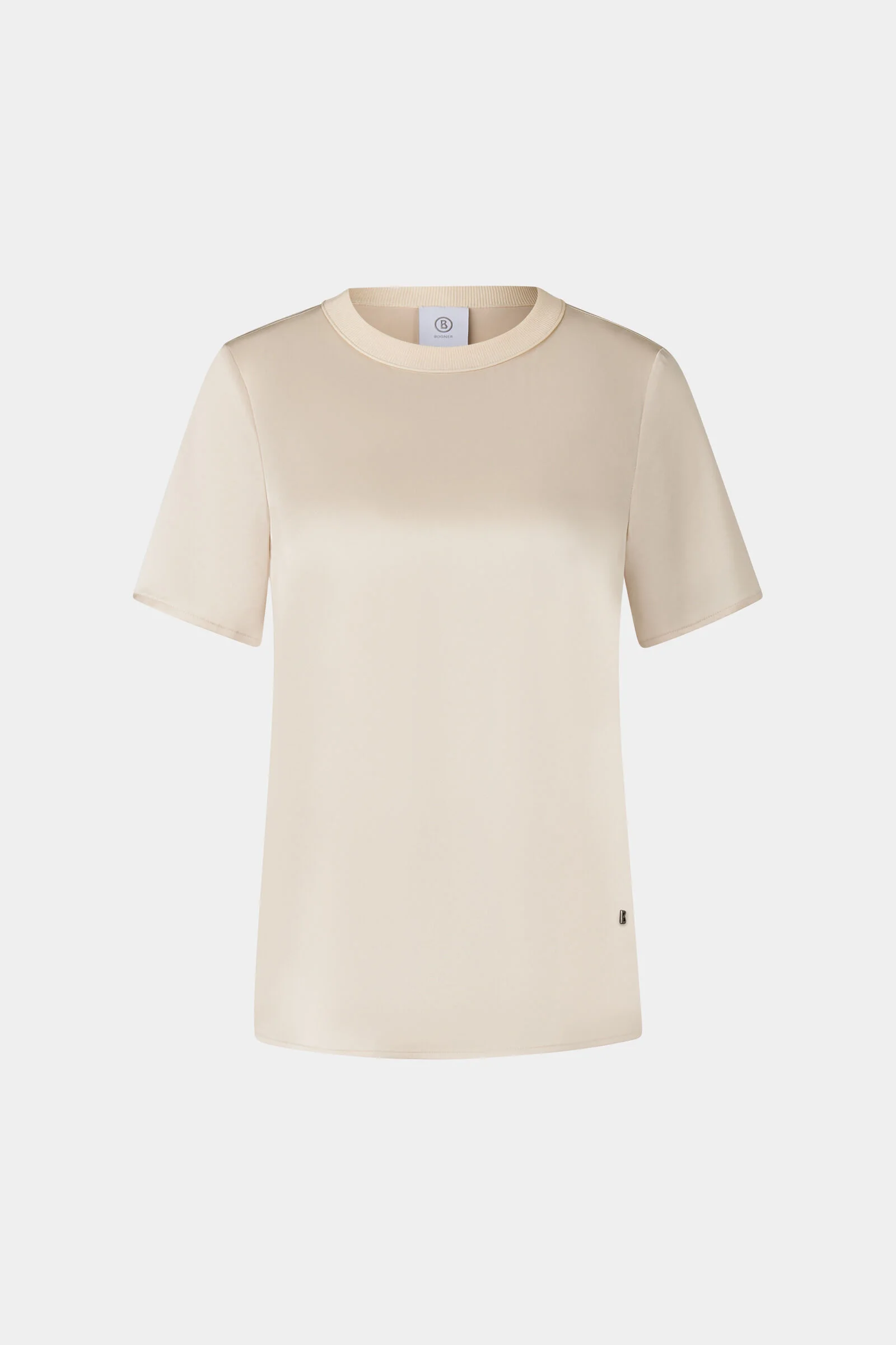 Satin shirt Dylan in Sand - 1