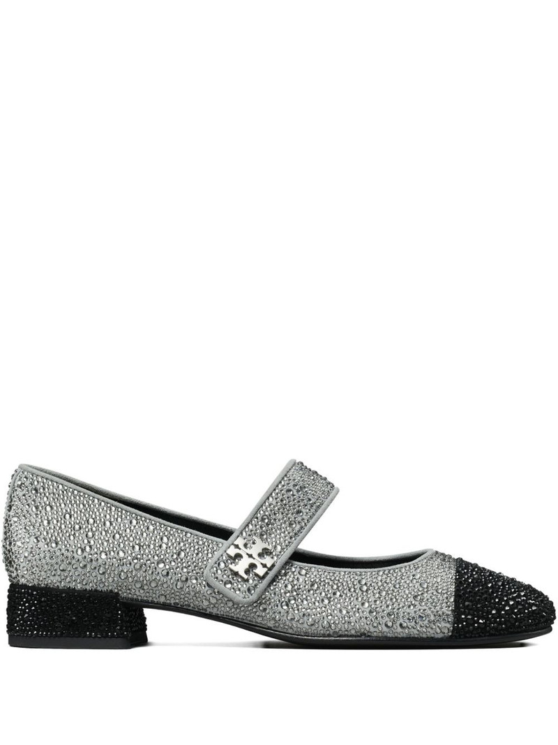 25mm cap-toe crystal Mary Jane pumps 1