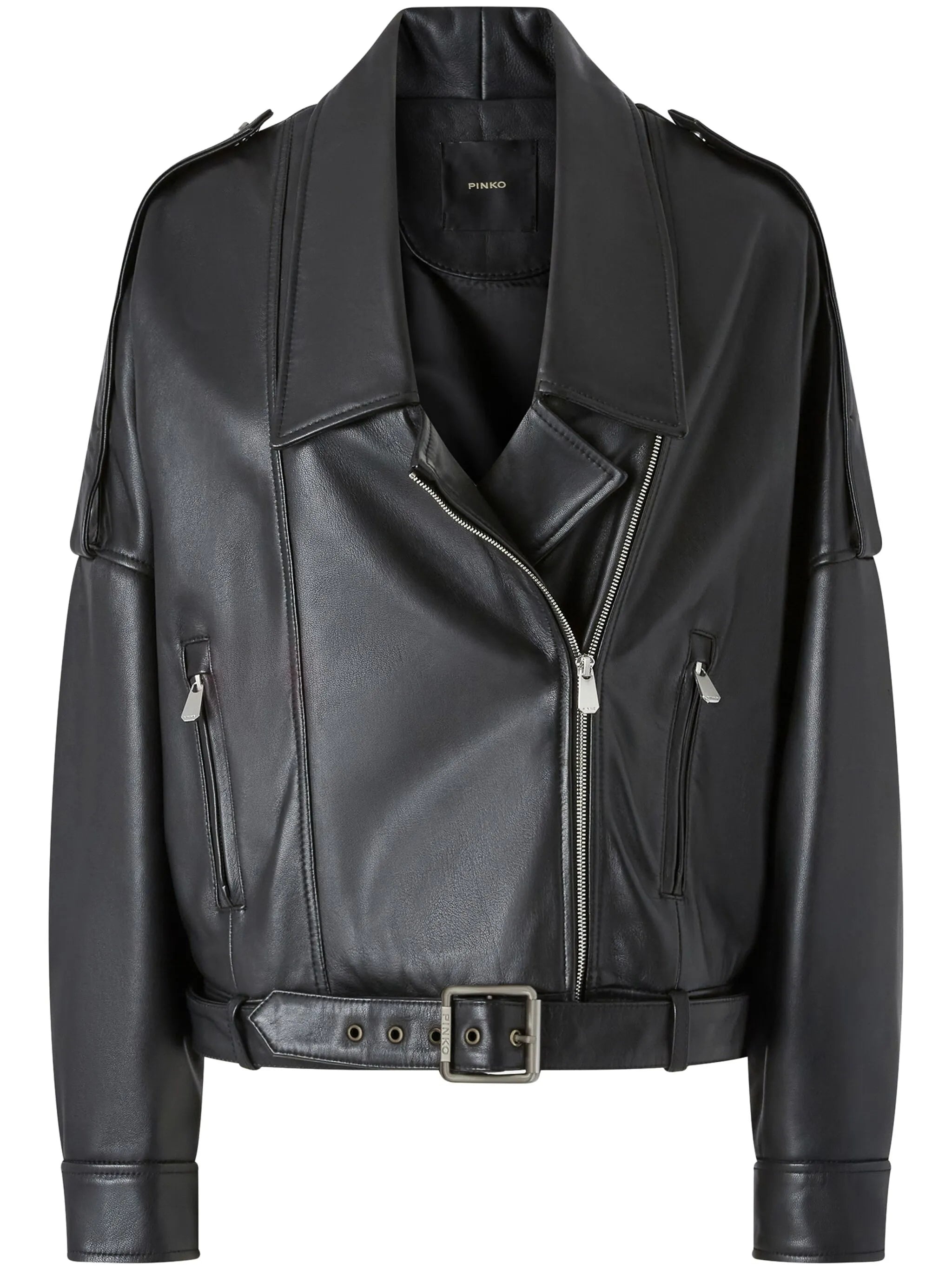 Drop-shoulder Biker Jacket - 1