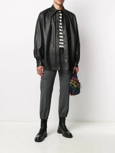 Dolce & Gabbana lambskin button-down shirt outlook