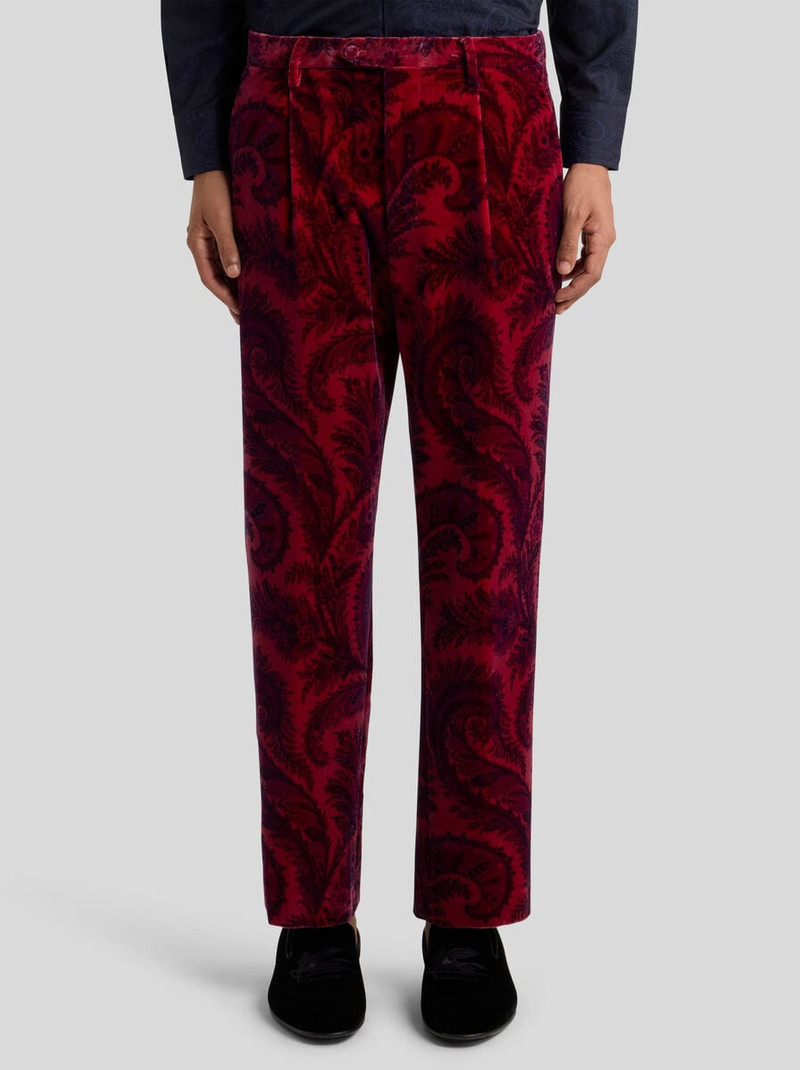 VELVET TROUSERS WITH PRINT 2