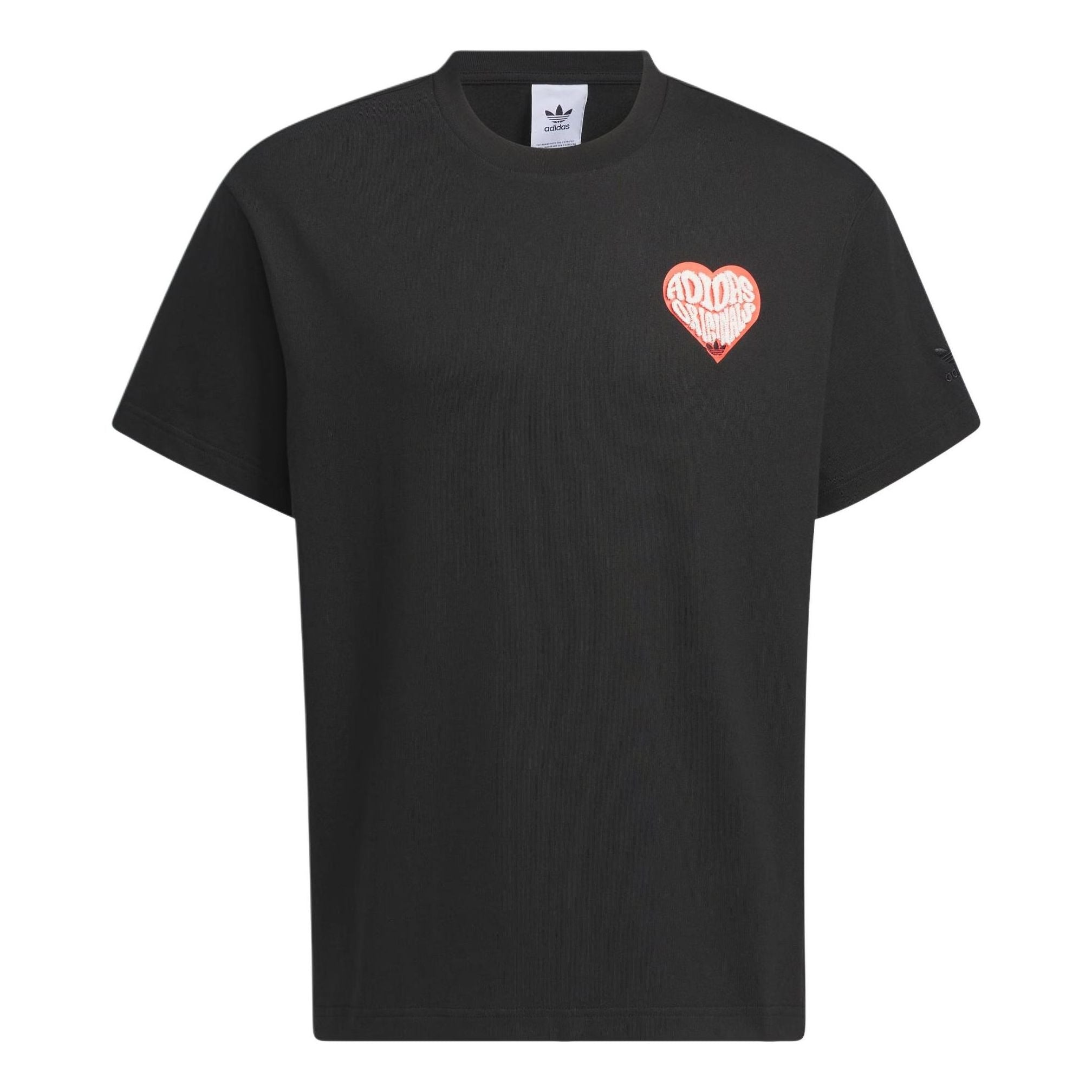 adidas originals V-Day Short Sleeve T-Shirt (Gender Neutral) 'Black' JE3470 - 1