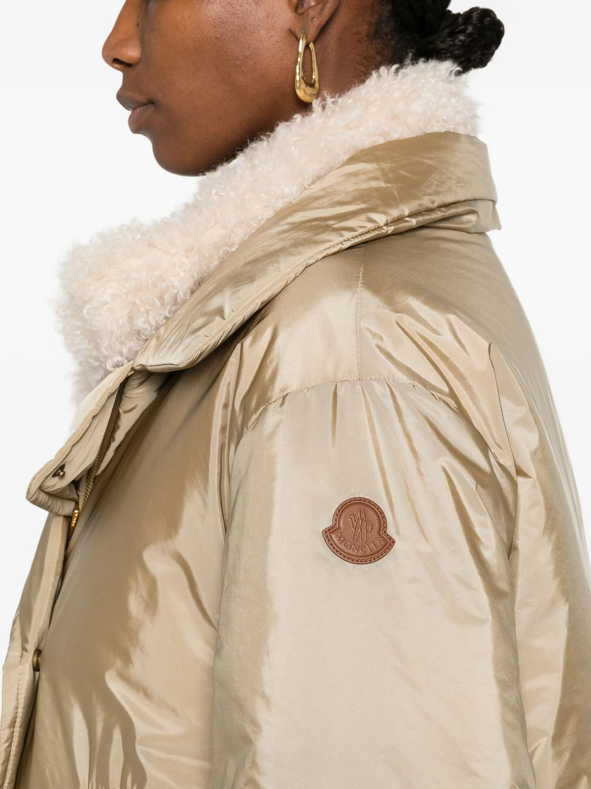 Voue sherpa-collar quilted jacket - 5