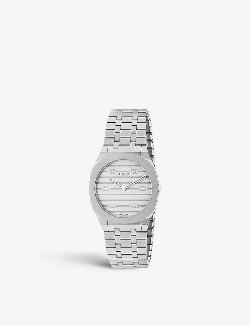 YA163501 GUCCI 25H stainless steel quartz watch 1