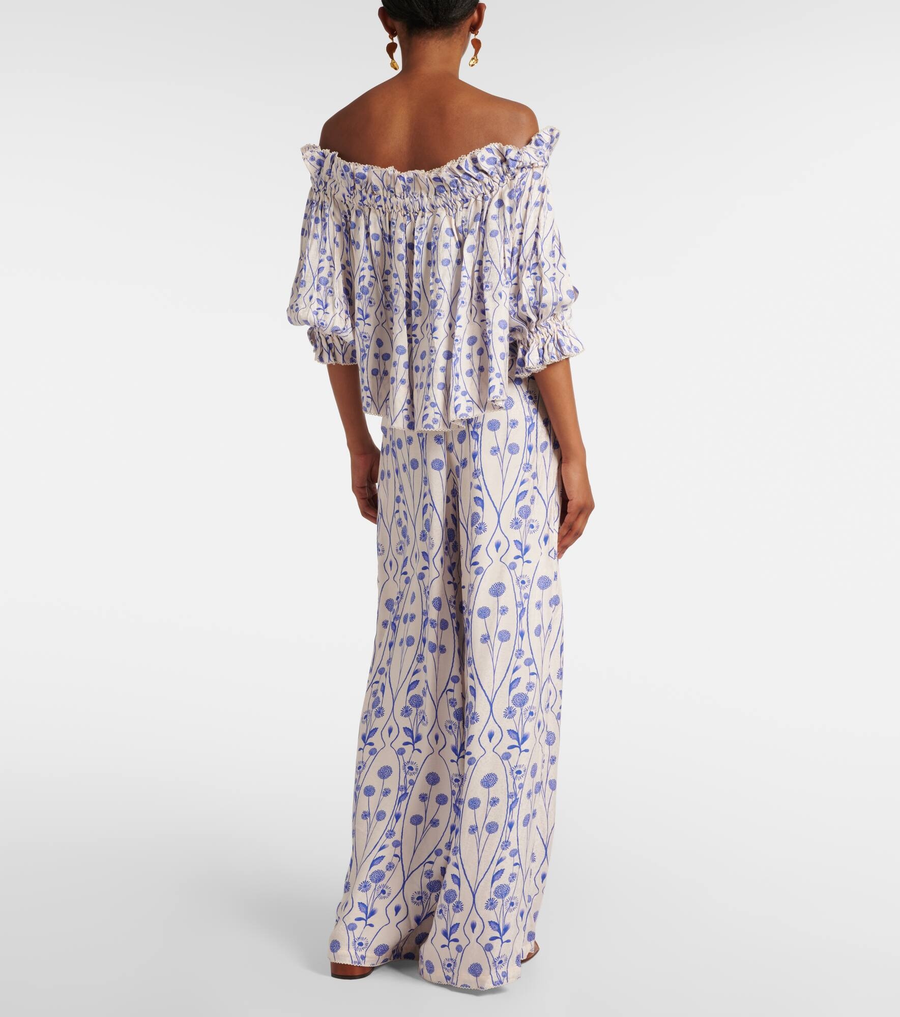 Urucu off-shoulder blouse - 3