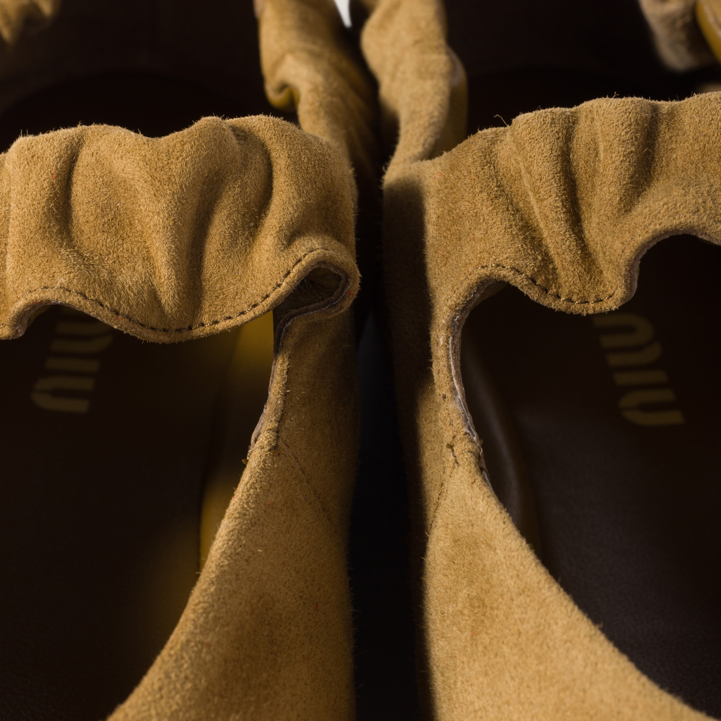 Ruches suede ballerinas - 4