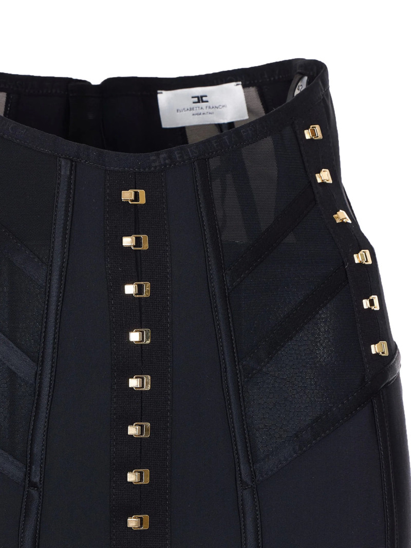 Elisabetta Franchi Hook-appliqué Midi Skirt 3
