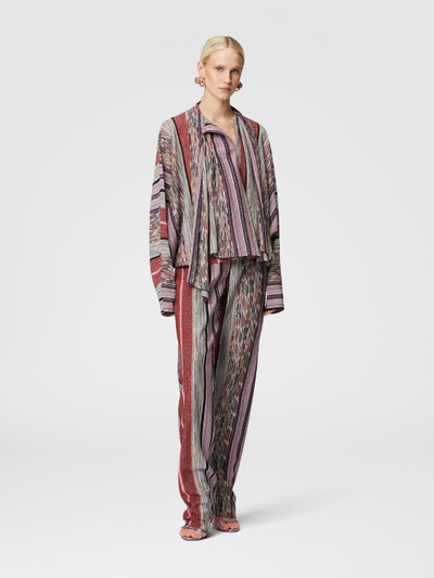 Missoni Blouse with lamé viscose scarf collar outlook