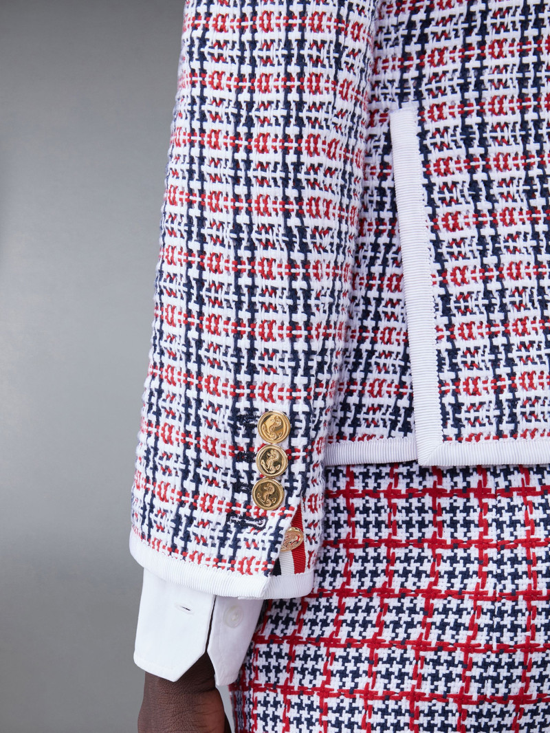 Check Crochet Tweed Slim Fit Sport Coat 6