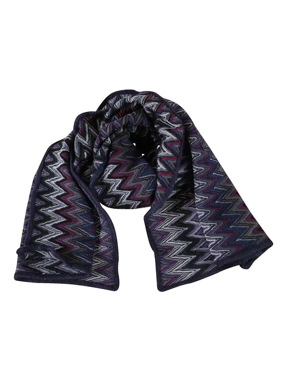 zigzag-pattern scarf - 1