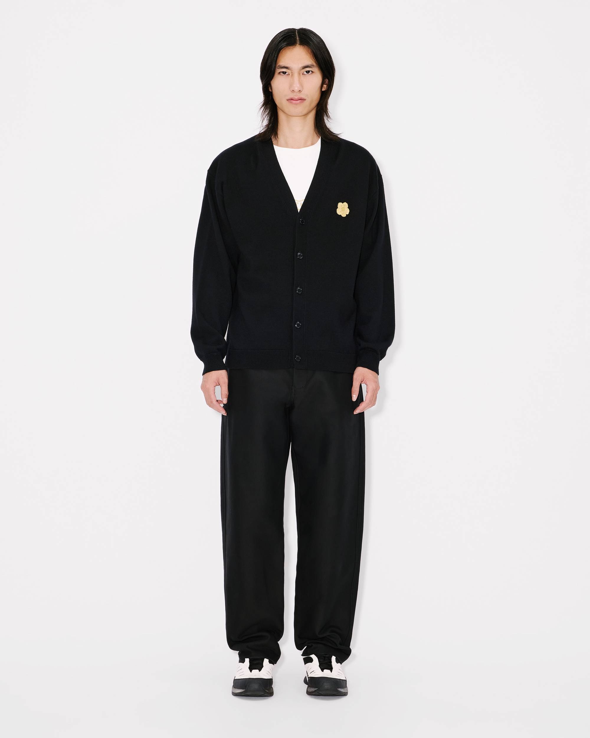 トップス KENZO BOKE FLOWER CREST CARDIGAN KENZO - Boke Flower Crest Wool Cardigan Kenzo