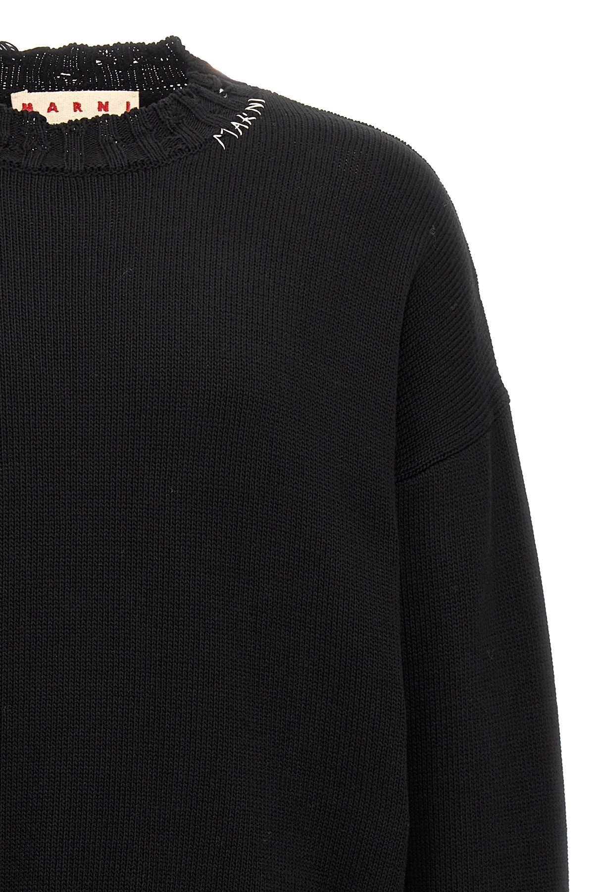 Destroyed effect sweater - 4