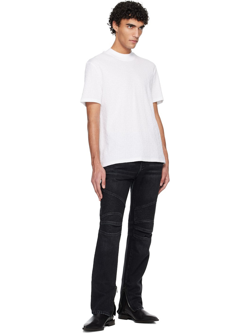 Balmain White Monogram Sponge T-shirt outlook