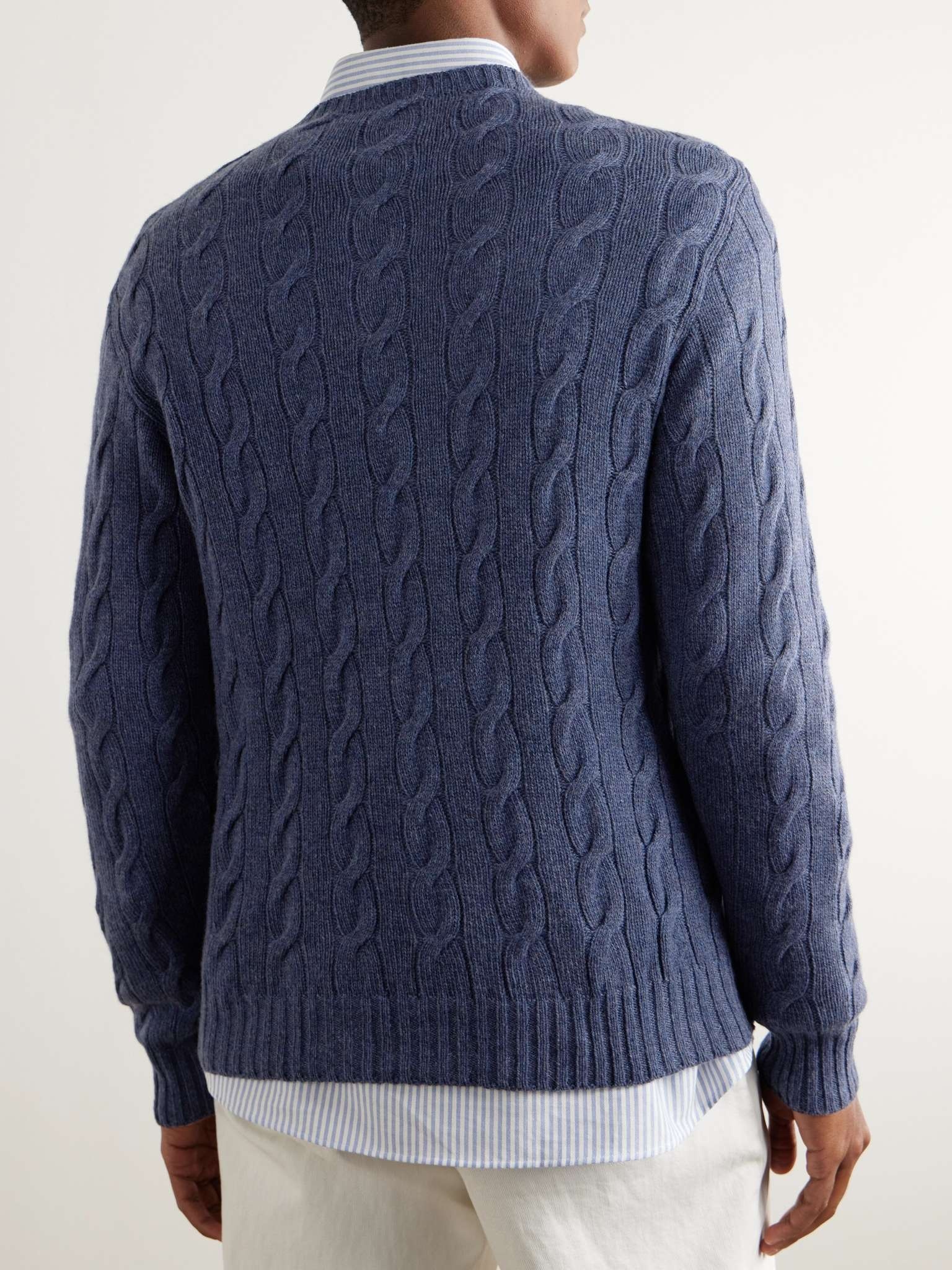 Cable-Knit Cashmere Sweater - 4