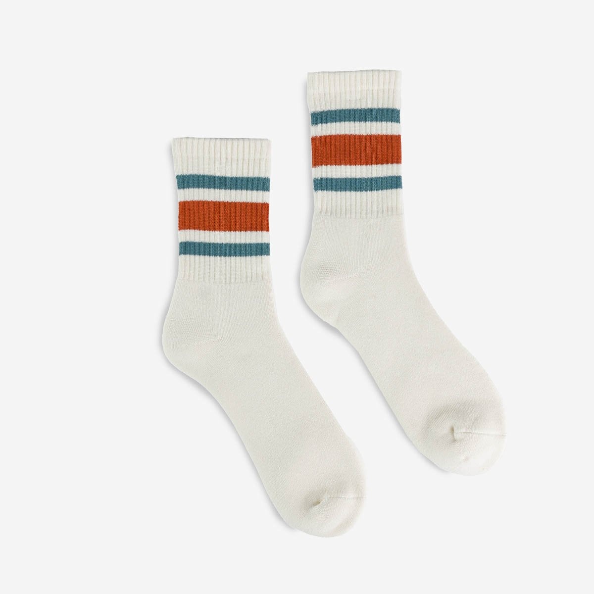 DEC-80-S-ORA Decka 80s Skater Socks - Short Length - Orange - 1