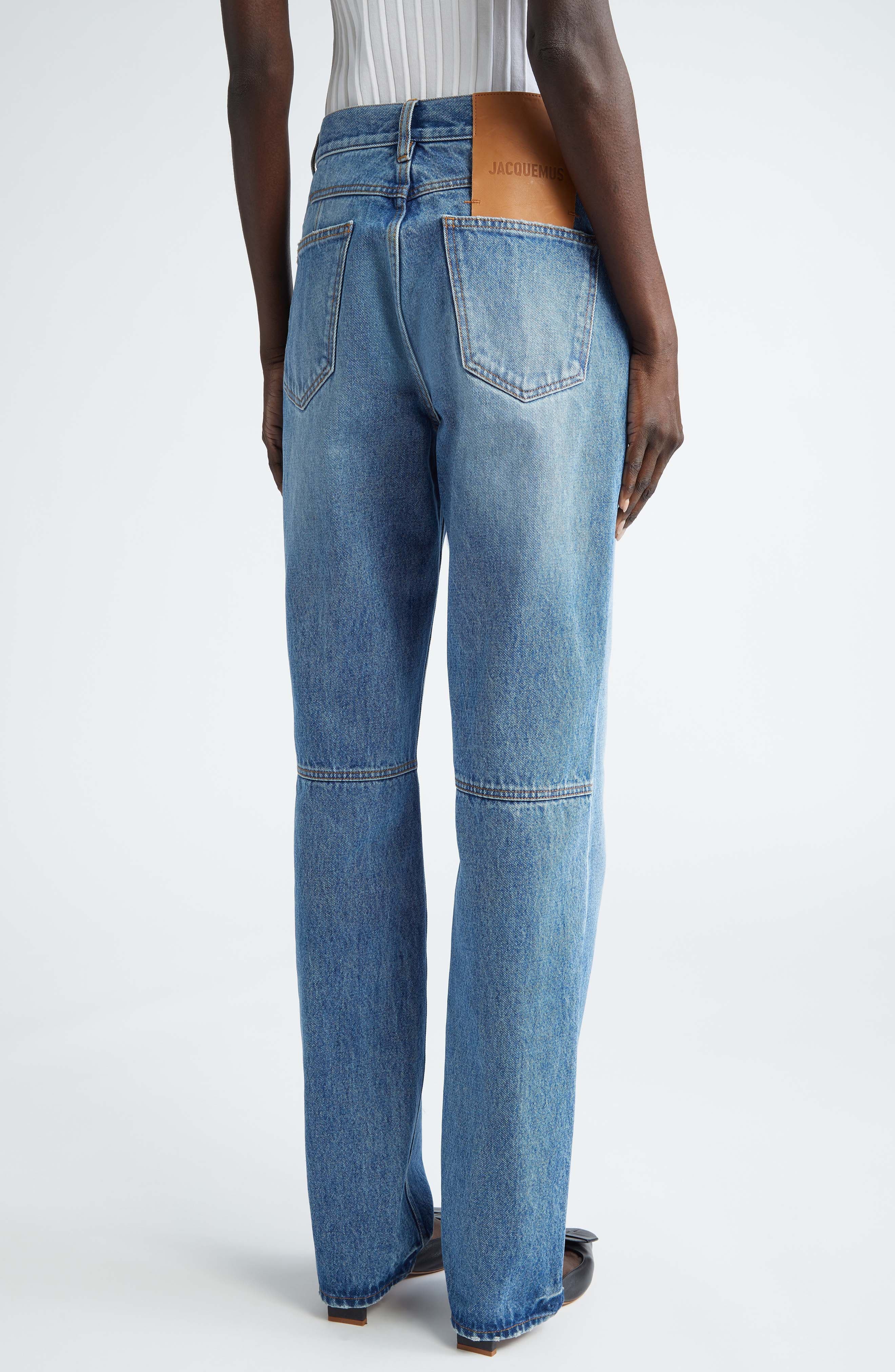 Le De-Nimes Droit Straight Leg Jeans - 3