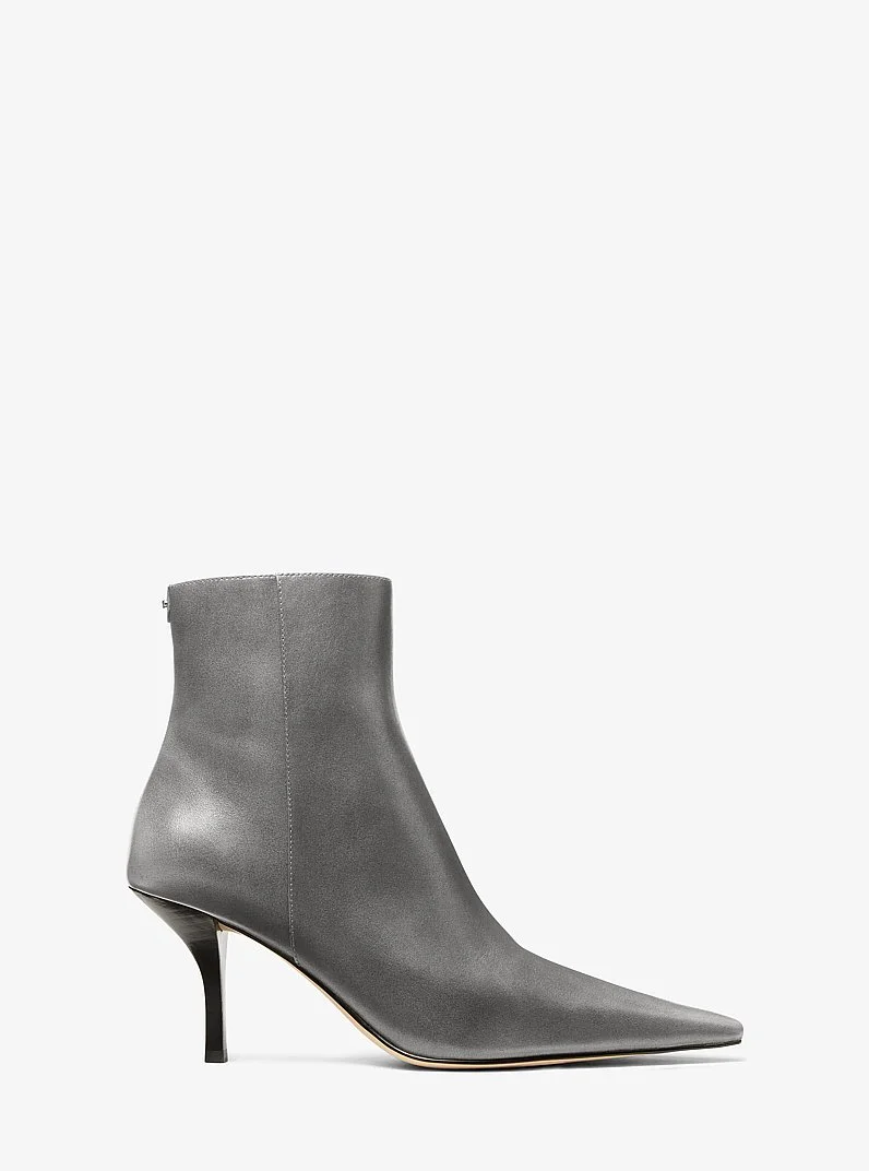 Selina Burnished Leather Ankle Boot - 1