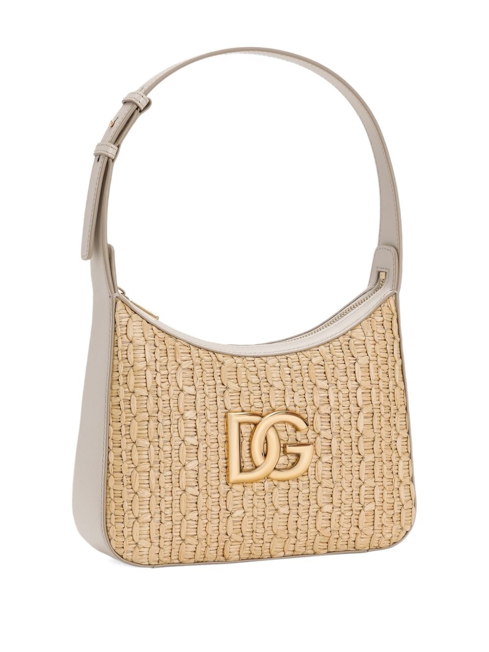 rafia crochet shoulder bag - 3