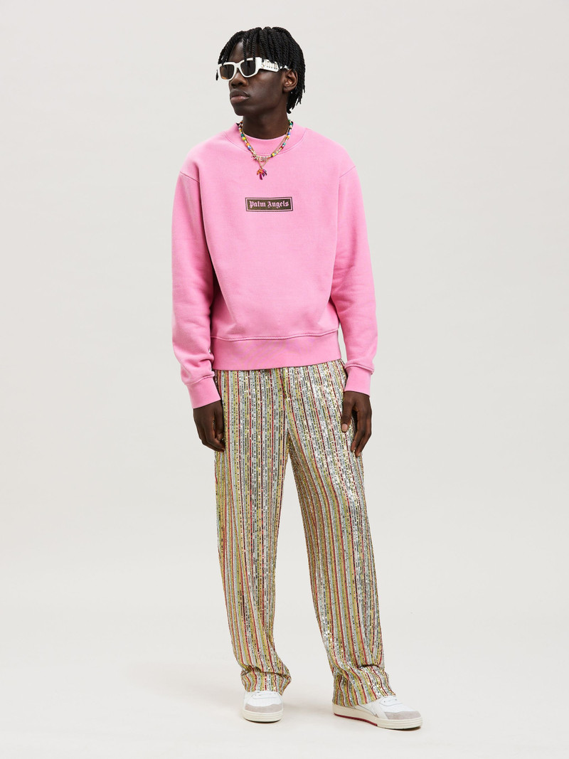 Palm Angels GARMENT DYE BOX LOGO SWEATSHIRT outlook