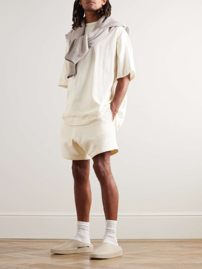 ESSENTIALS Logo-Appliquéd Cotton-Blend Jersey Drawstring Shorts outlook