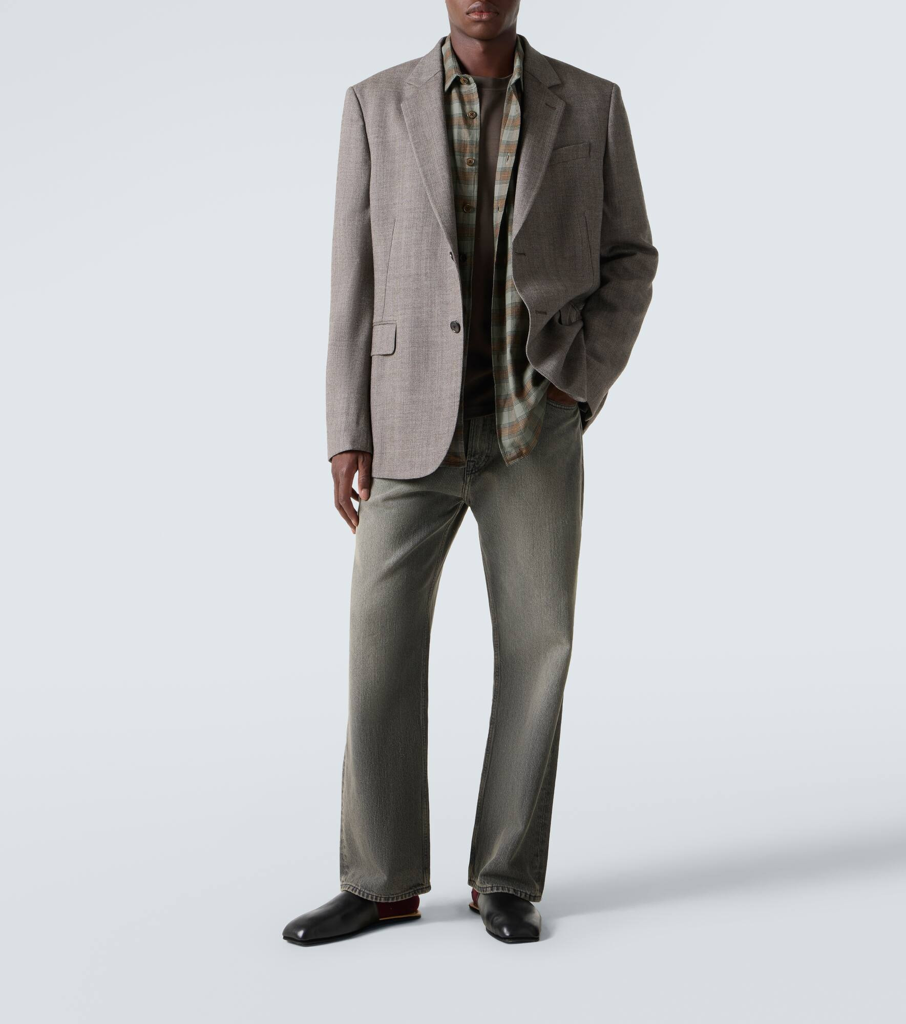 Borrowed checked cotton flannel shirt - 2