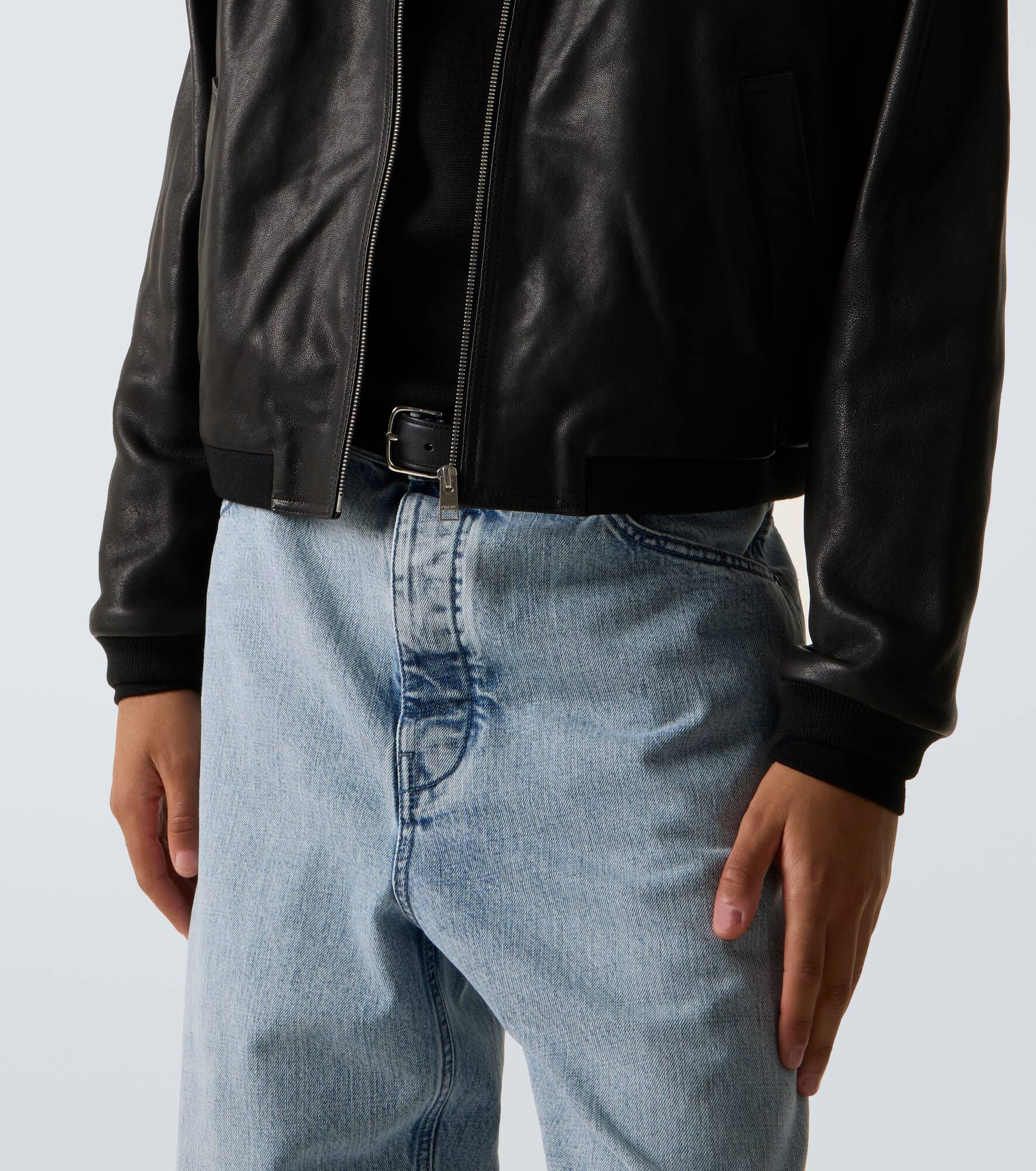 Leather bomber jacket - 6