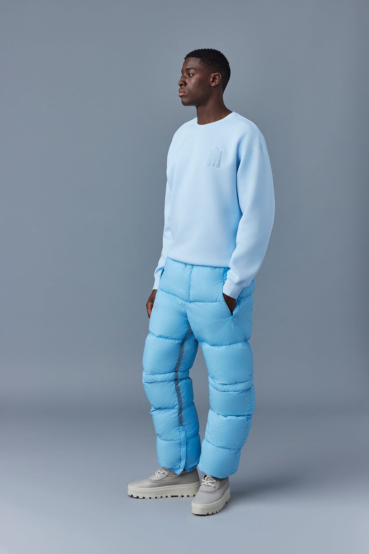 ADORJAN-LC Down Pants with soft crinkled finish - 3