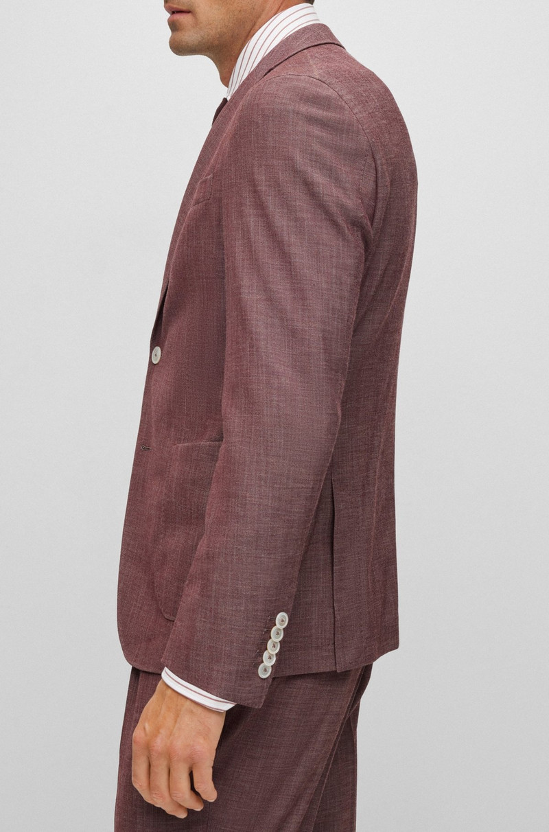 SLIM-FIT SUIT IN A PATTERNED WOOL BLEND 6