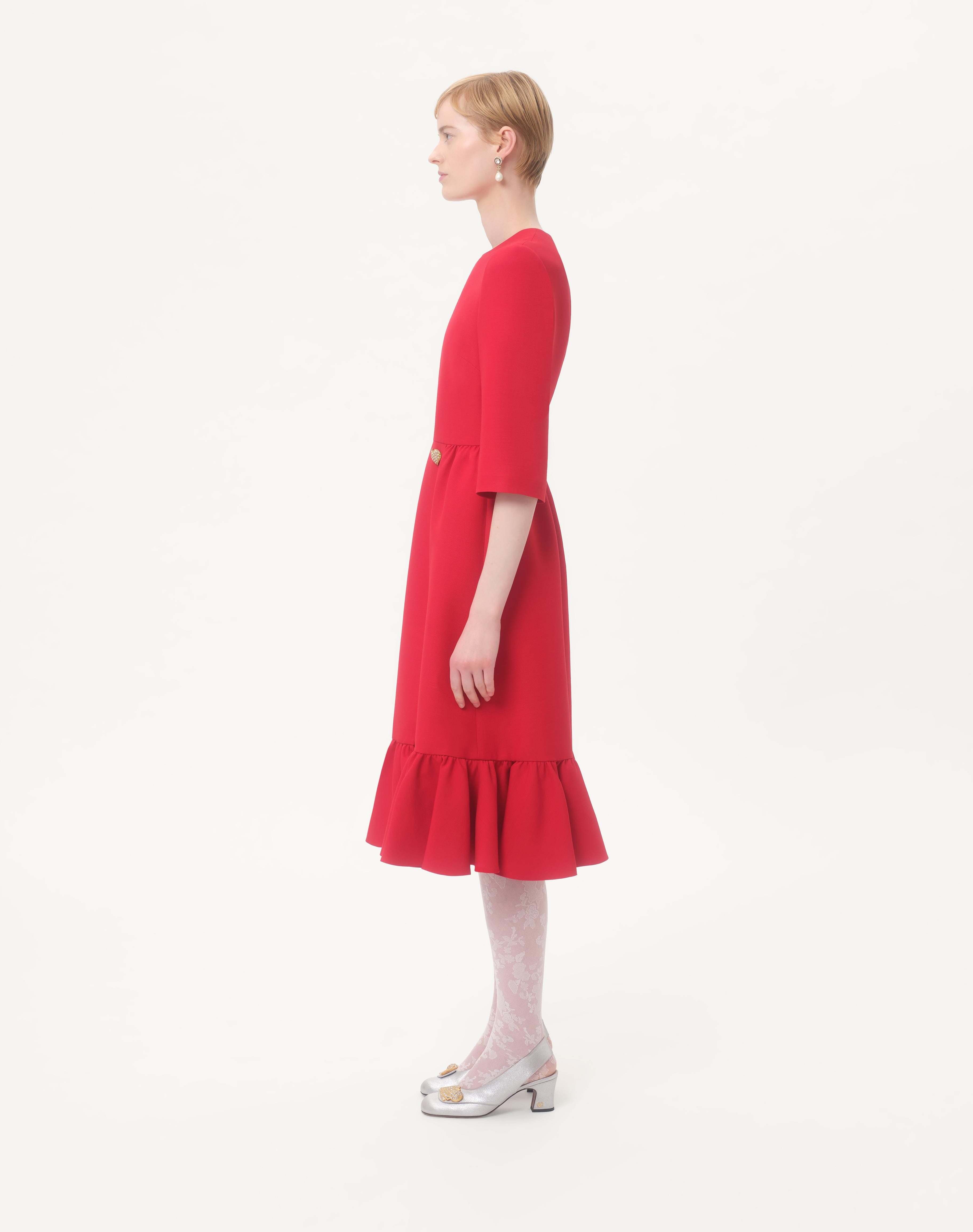 CREPE COUTURE MIDI DRESS - 6