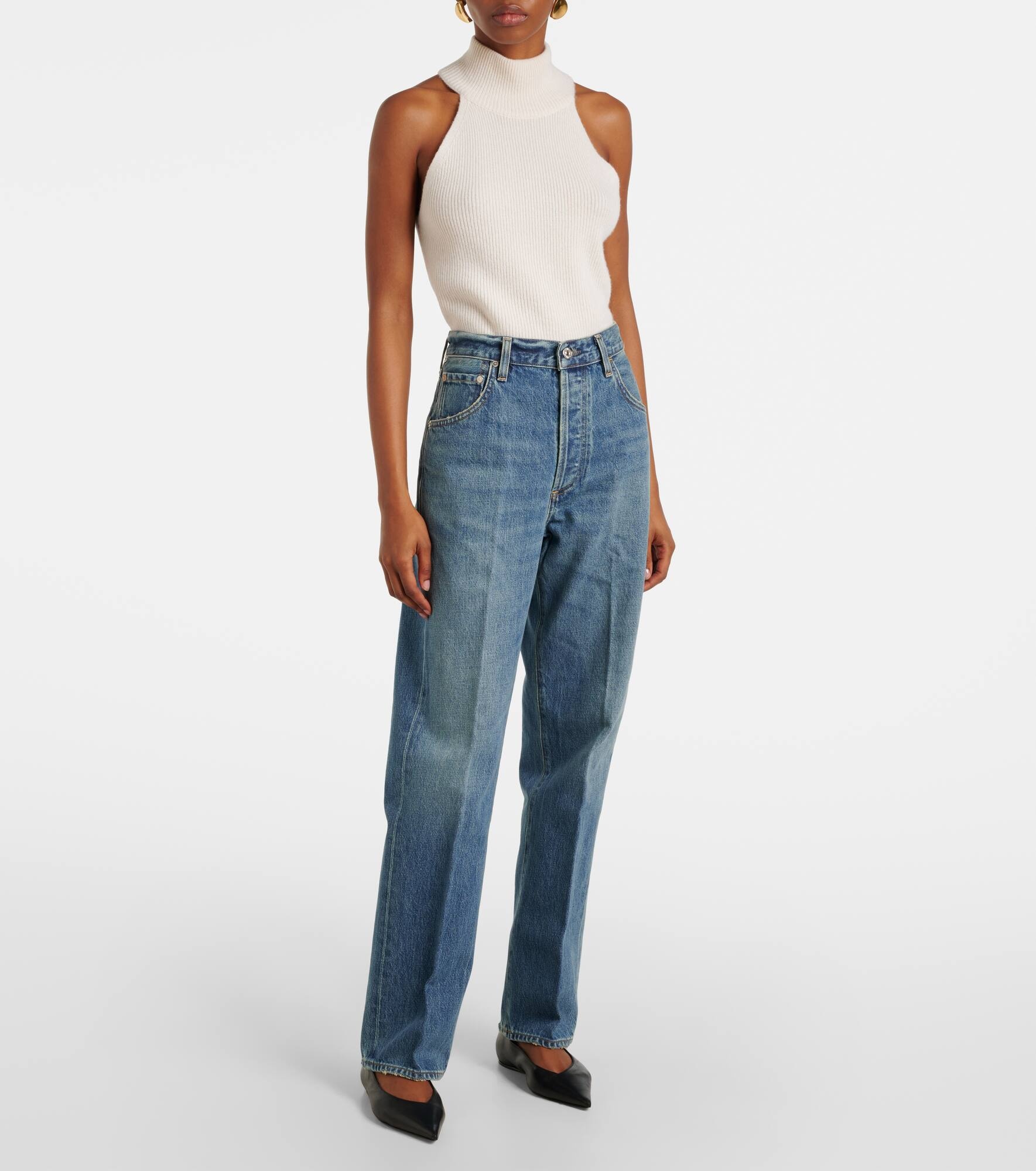 Baretta high-rise straight jeans - 7