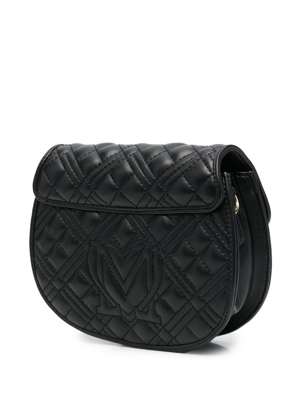 quilted logo-plaque satchel bag - 3